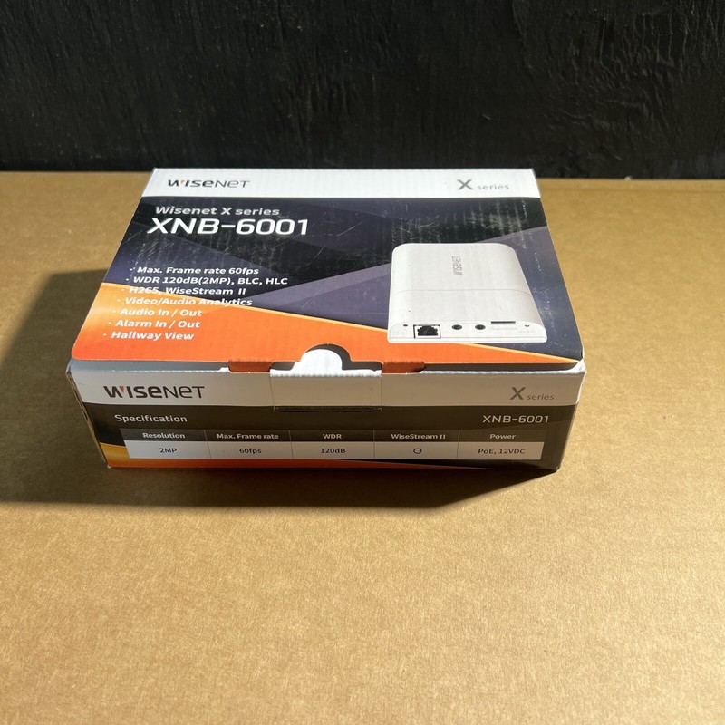 Wisenet XNB-6001 X Series Covert Network Camera Main Module w/o Lens, White