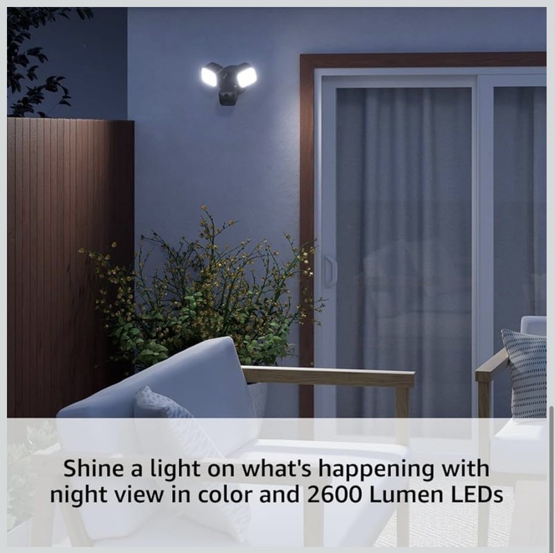 Blink - Wired Floodlight Camera - Smart security camera, 2600 lumens, HD live... gallery