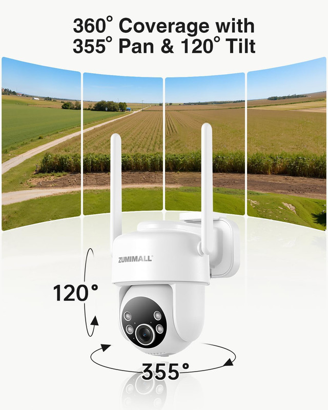 4G LTE Cellular Security Camera Outdoor, AOV 24/7 Continuous Recording Solar Cam gallery