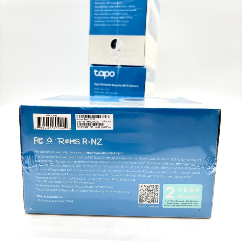 3 Pack Tapo C200 1080p Full HD Pan/Tilt Home Security Wi-Fi Camera Two-way Audio gallery