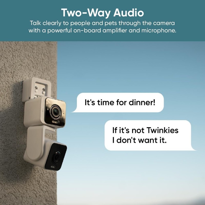 WYZE Duo Cam Pan Indoor/Outdoor IP65 2K 360° Pan/Tilt Smart Home Security Camera gallery