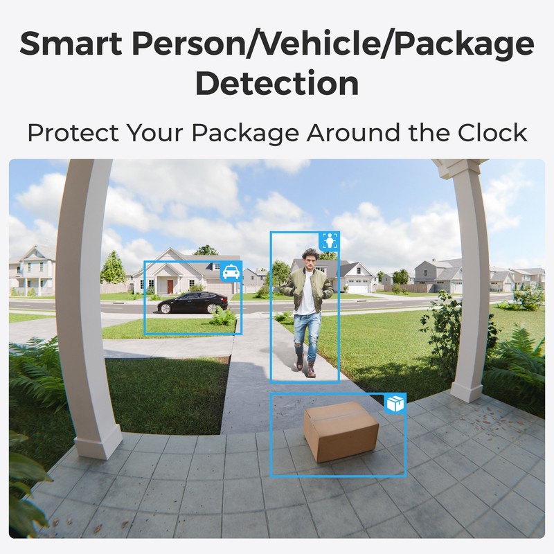 Reolink 2K 5MP WiFi Video Battery Doorbell Person/Vehicle/Package Detection gallery