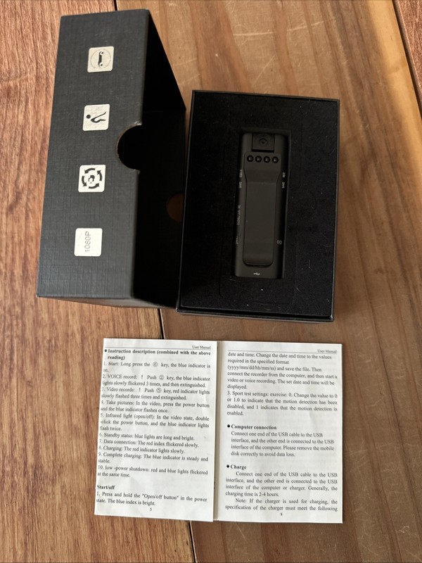 NEW Open Box 1080P HD Mini Body Camera Video Clip Cam Pocket Security Pocket gallery