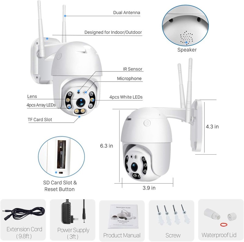 Home Protection - Full HD 1080P Outdoor Camera with Motion Detection Alerts gallery