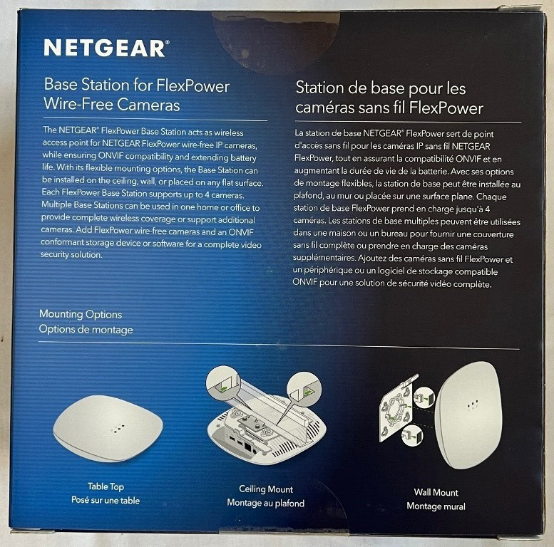 NEW Netgear Flexpower Wire-Free Onvif IP Camera Base Station VNB4000-111PAS gallery
