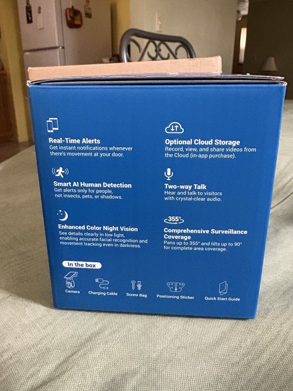 1080p WiFi Security Camera with Solar Panel, Battery Powered, Pan Tilt, AI Motio gallery