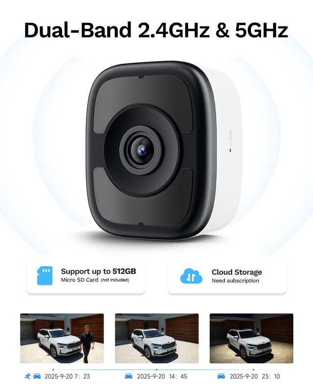 5MP 3K Window Cameras for Home Security, 2.4G 5G WiFi Safeview Window Securit... gallery