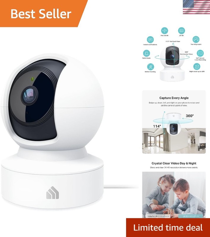 Advanced Kasa 2K+ Security Camera – Real-Time Motion Detection & Night Vision