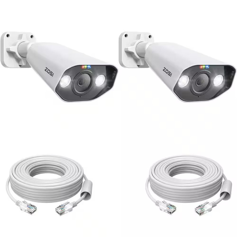 ZG1825E ZG1825A 5MP Poe Wired IP Outdoor Home Security Camera, 2-Way Audio, Only