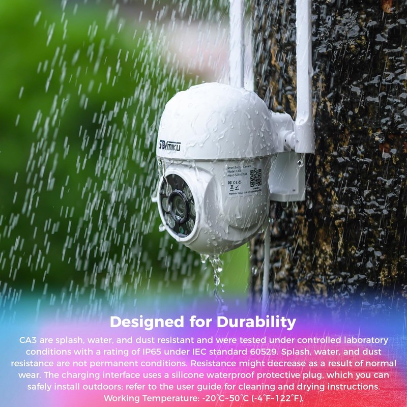 CA3 AI Auto Tracking Mini 2K Security Camera Wireless Outdoor, Two-Way Audio,... gallery