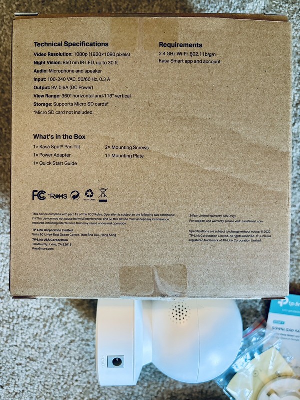 Tp-link Kasa Spot Pan Tilt Security Camera with Night Vision Ver: 4.6 gallery