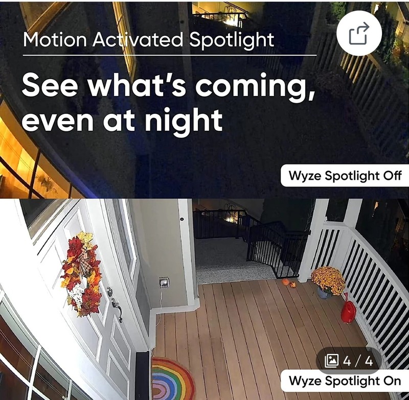 Wyze V3 Camera Spotlight Kit Indoor/Outdoor Color N.O.S. gallery
