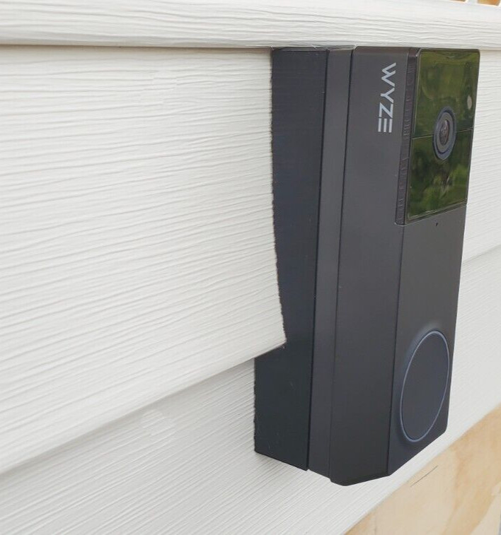 Wyze Duo Cam Doorbell 4 inch Vinyl Siding Mounting Bracket Wedge UV Resistant gallery