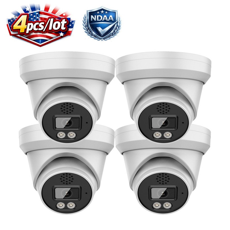 4 pack Vikylin 6MP Full Color LED IP Camera PoE 2 Way Audio rtsp Outdoor Indoor