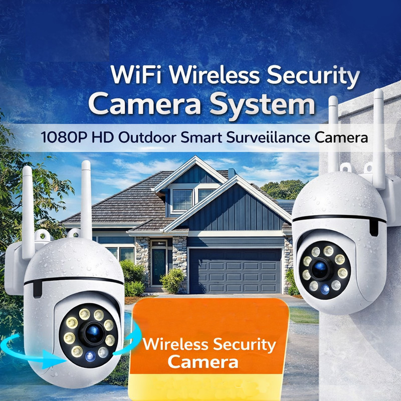 1080P Smart Wireless WiFi Security Camera PTZ 355° Night Vision Indoor /Outdoors gallery