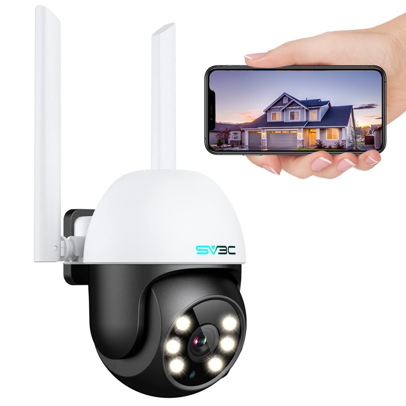 PTZ Security Camera Outdoor, Pan Tilt Dome WiFi IP Camera with Auto Tracking,…