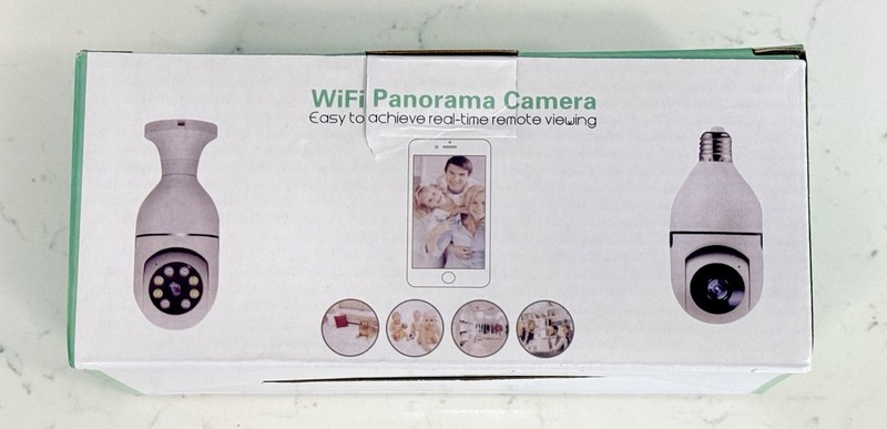 New WiFi Panorama Light Bulb Security Camera 360° HD Wireless Smart Home Cam gallery