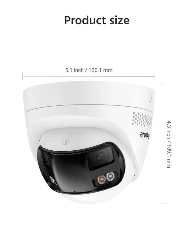 ANNKE FCD600 PoE Security Camera Outdoor with Dual Lens 180° Filed of View 6MP gallery