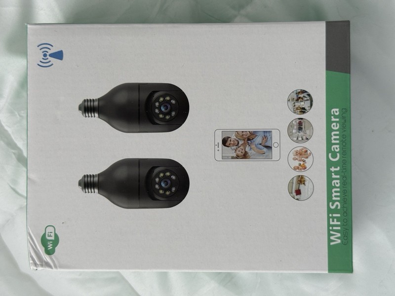 WiFi Smart Camera Lightbulb Set of 2