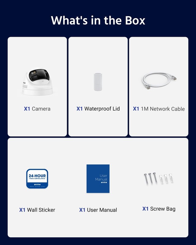 ANNKE FCD600 PoE Security Camera Outdoor with Dual Lens 180° Filed of View 6MP gallery