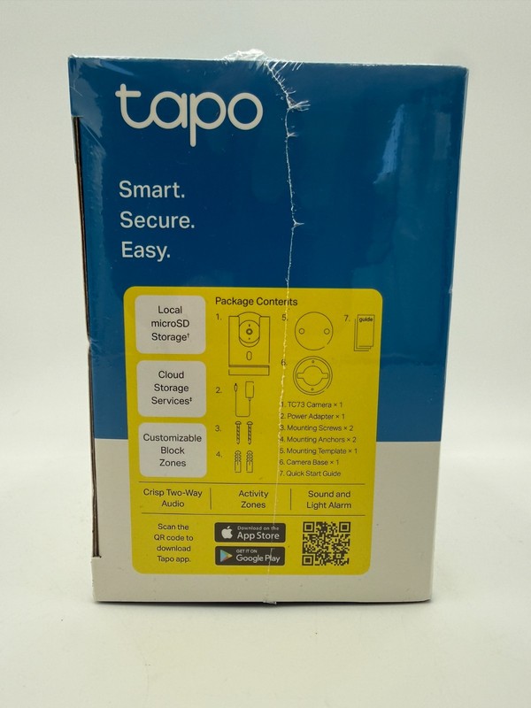 TP-Link Tapo TC73 Pan Tilt AI Home Security Camera 2K QHD WiFi Indoor Cam Night gallery