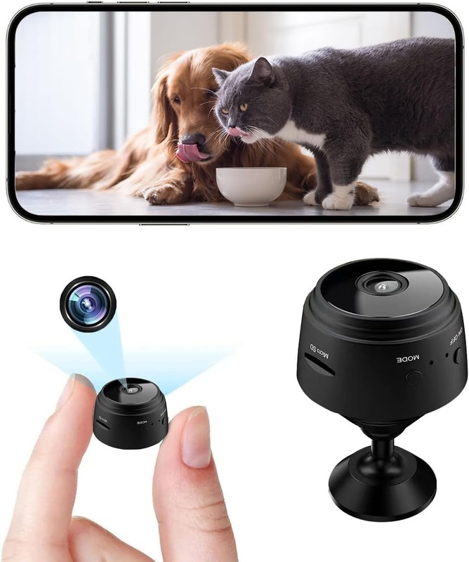 Cámara Oculta Espía Inalámbrica WiFi Mini Camara Espia 1080P HD Seguridad 2025