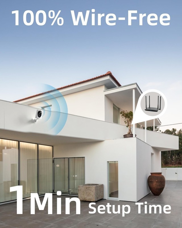 VistaFlask 2K Wireless Security Camera - Outdoor, Weatherproof with AI Detection gallery