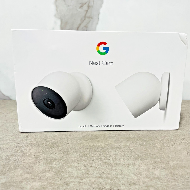 Google Nest Cam Outdoor or Indoor, Battery – 2nd Generation -White
