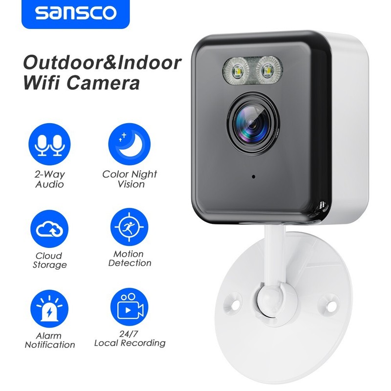 8PCS 3MP Indoor WiFi Security Camera Smart Home Color Night Vision 2way Audio gallery