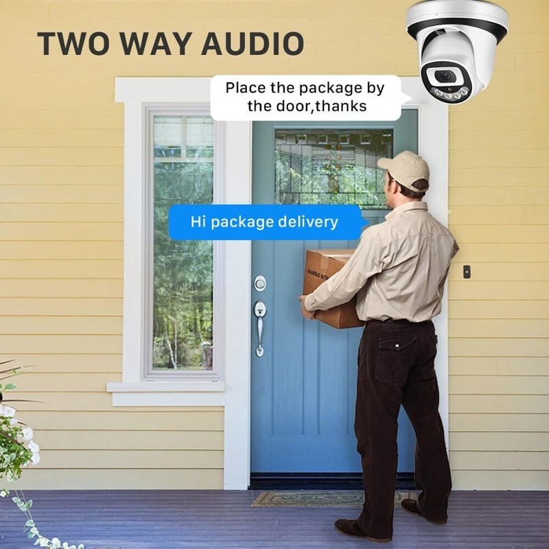 5MP Audio Wifi Camera Indoor H.265 1080P IP IR CCTV Home Security Dome SmartCam gallery