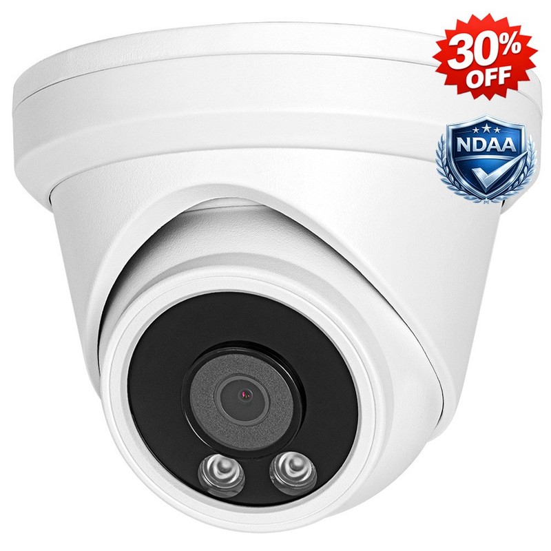 Vikylin 4K 8MP IP Camera MIC Human Vehicle Detection POE IR CCTV NDAA compliant