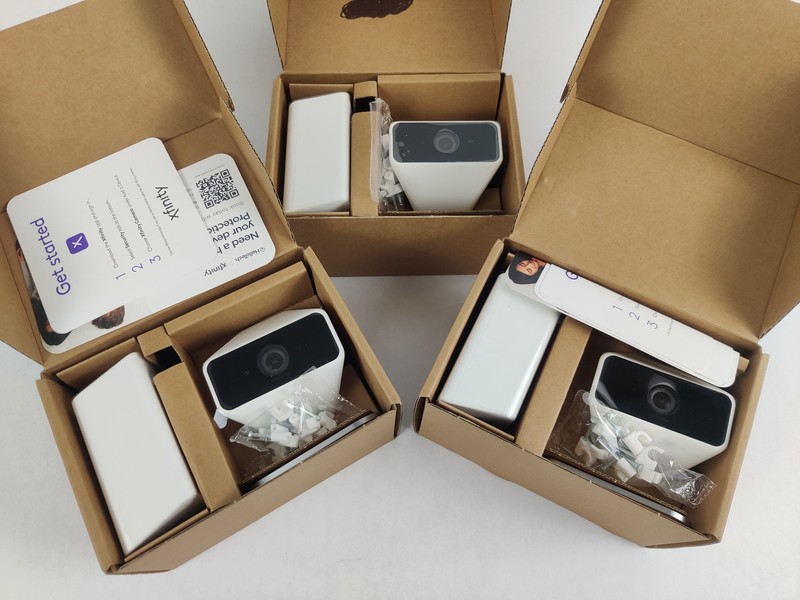 LOT OF 3 – Xfinity Xcam2 HD Security Motion Camera Indoor Outdoor – NEW