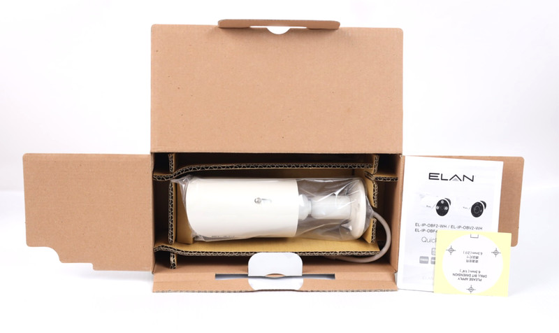Elan EL-IP-OBV2-WH IP Poe 2MP Bullet Surveillance Camera (White) New w774 gallery