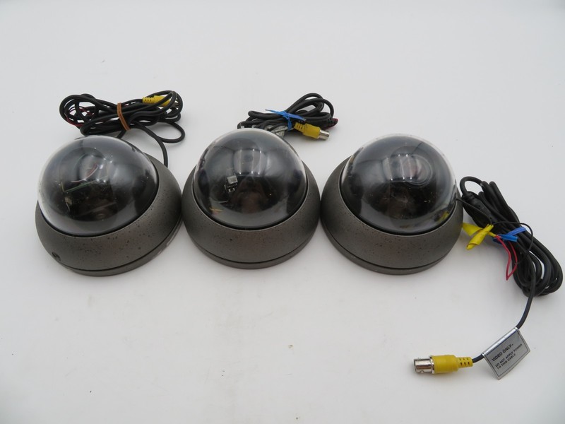 Lot of 3 Speco HT-7246IHR CCTV Cameras Untested For Parts Repair AS-IS