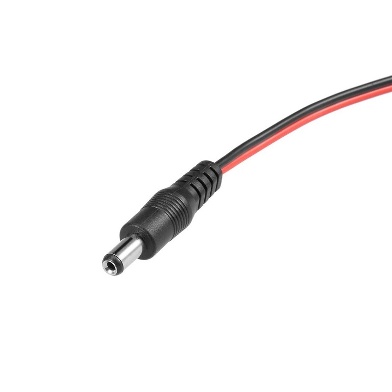 uxcell 2.1mmx5.5 mm 12V DC Male Jack to Alligator Clip Power 54cm, Black gallery
