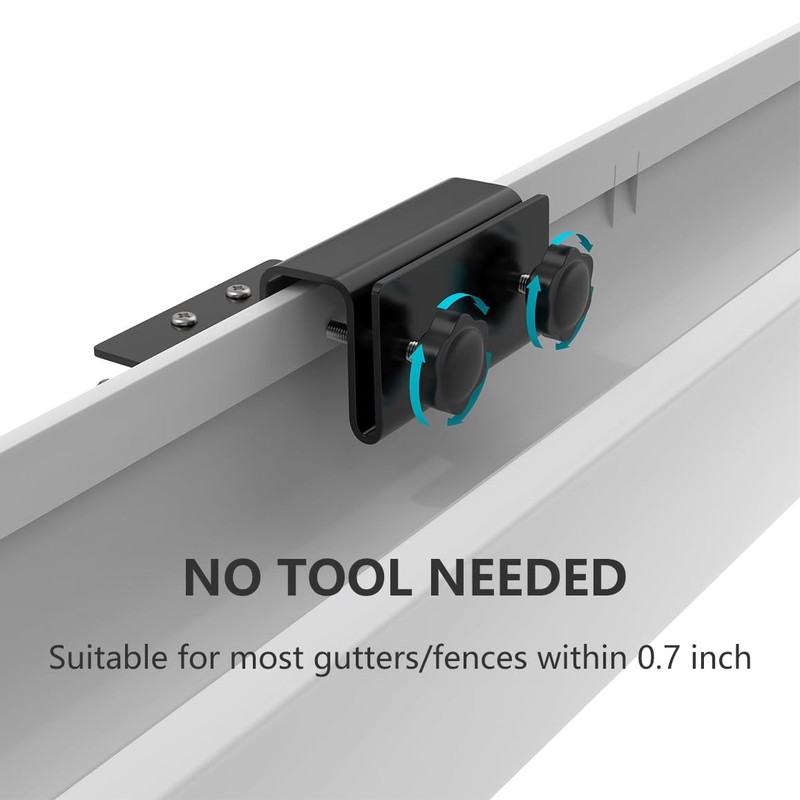 Gutter Mount for eufyCam 2C/2C Pro/3C/Arlo Pro 5S/Arlo Essential/for Wyze Cam... gallery