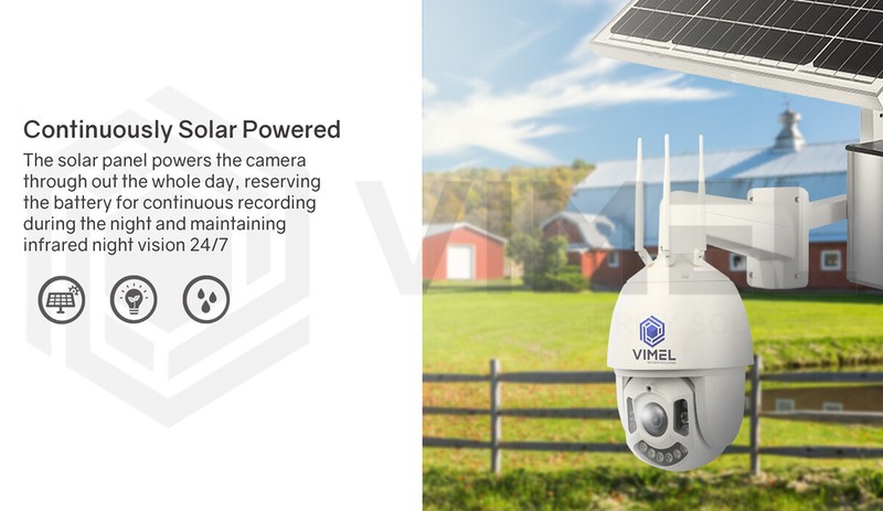 4G Solar Powered Flood Light 128GB Security PTZ Camera WIFI 30X Optical Zoom gallery