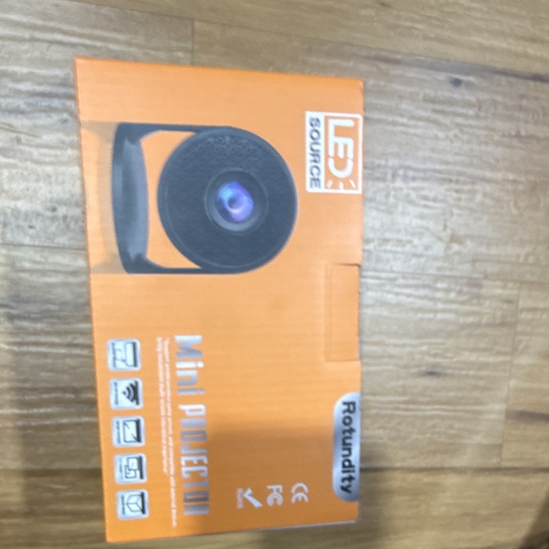 LED Source Mini ProJector IP/Network Wi-Fi Wireless Surveillance Camera Black gallery