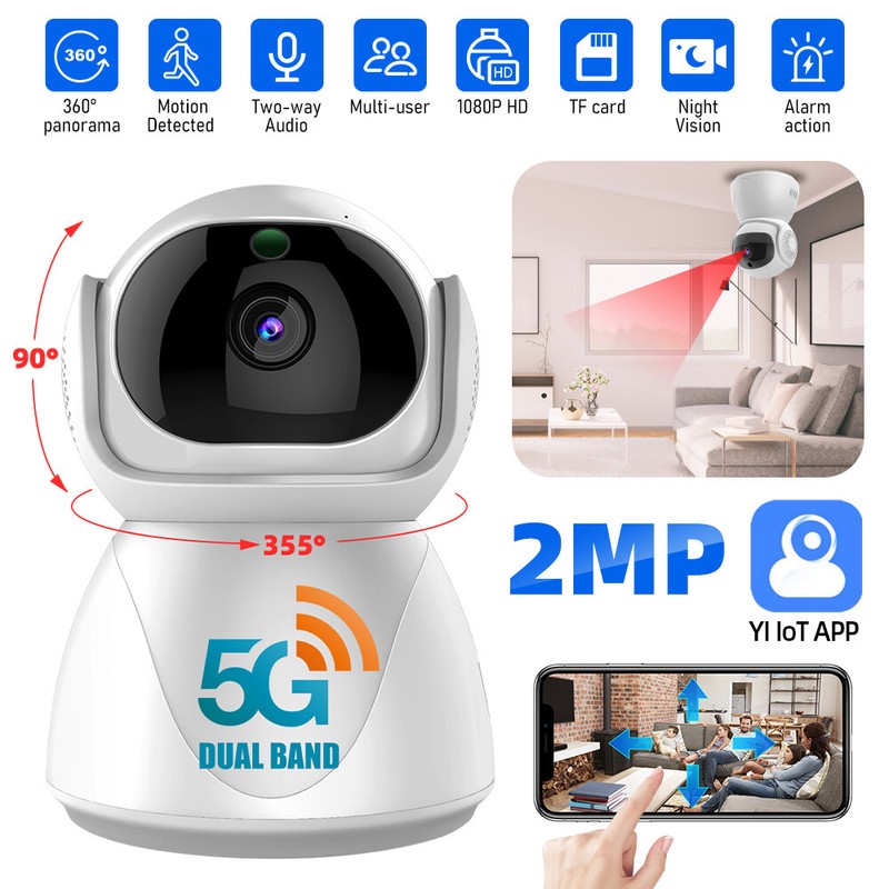 5G WIFI Camaras De Seguridad Para Exterior Con Vision Nocturna Baby Pet Monitor gallery