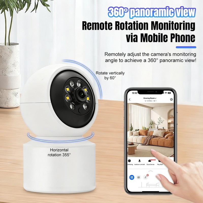 1080P Wireless Security Camera Indoor Smart WiFi Home PTZ IP Cam Night Vision gallery
