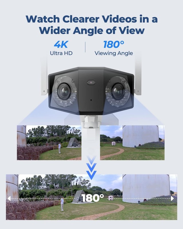 REOLINK Duo 2 WiFi ~ 8MP 4K WiFi Security Camera w/ 180º Dual Lens *2667A8D gallery