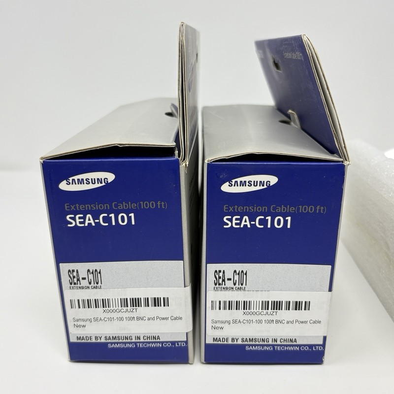 Lot of 2 Samsung SDC-5340BCN Bullet Color Security Cameras and SEA-C01 Cables gallery
