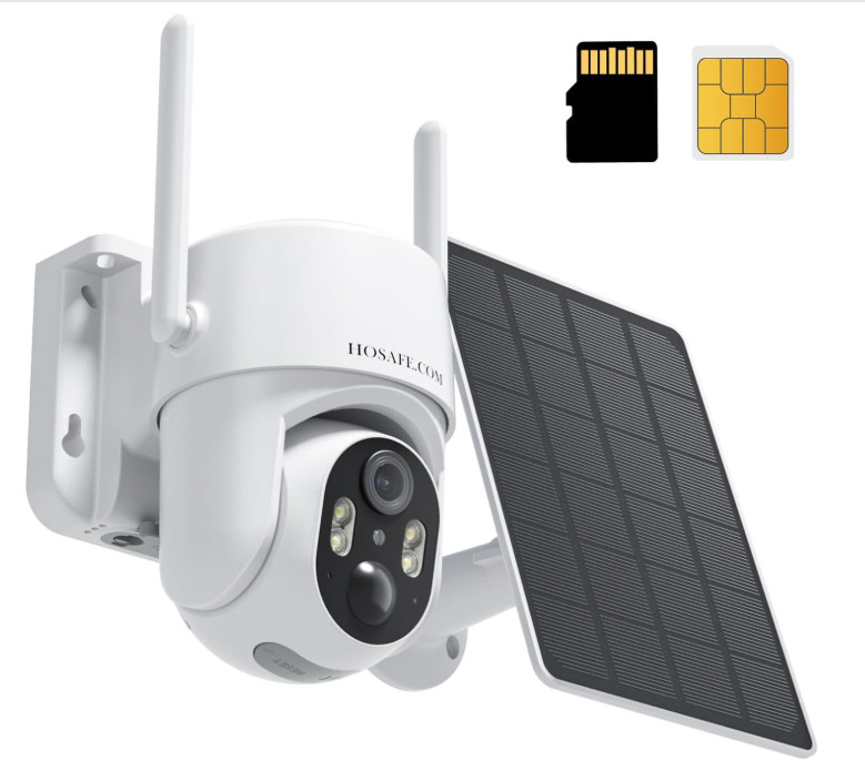 4G LTE Solar Security Camera No WiFi Needed Outdoor Wireless 2K 360 View gallery