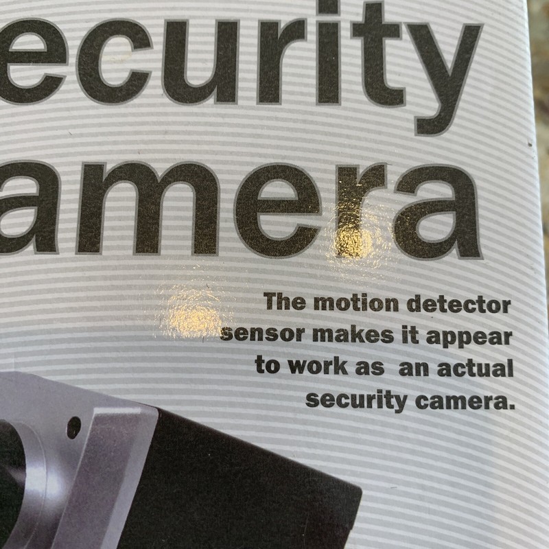 Brand New In Sealed Box NIB Faux Security Camera Motion Detector Battery Op gallery