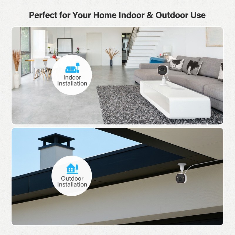 2K 3MP IP Wireless Security Camera 2 Way Audio Night Vision Indoor/Outdoor 2.4G gallery