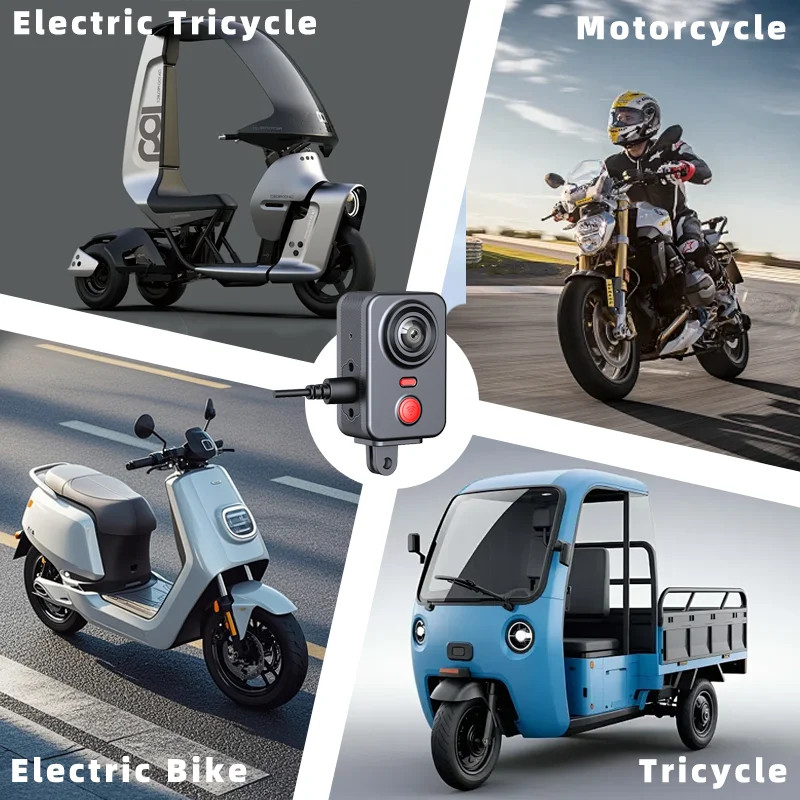 GPS 2K Motorcycle Cycling Recorder IP66 Waterproof 150° Fisheye Wide Angle Lens gallery