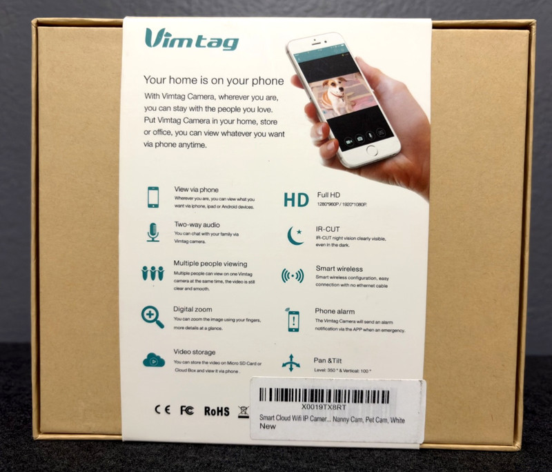 Vimtag P1 Ultra 960P Indoor Wi-Fi IP Camera Night Vision 2-Way Audio gallery