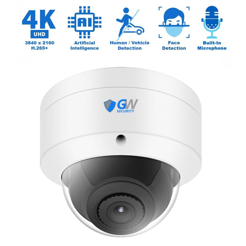 16 Channel NVR 16 4K PoE IP Color Night Vision Microphone Security Camera System gallery