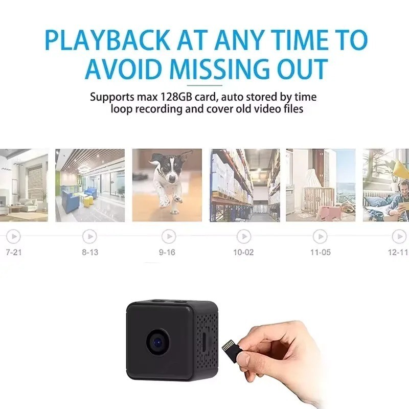 X6D Mini Camera Portable Rechargeable Indoor Security Camera Baby Pet Monitor gallery