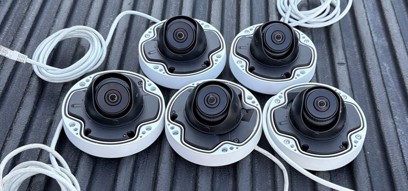 (LOT OF 5) Axis M3006-V Network Indoor Outdoor POE Cameras 1080p – No Dome